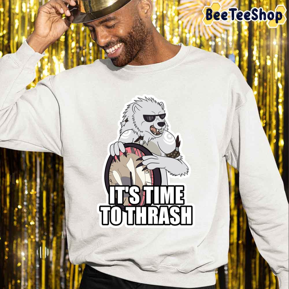 It's Time To Thrash White Game Unisex Sweatshirt It's Time To Thrash White Game Unisex Sweatshirt