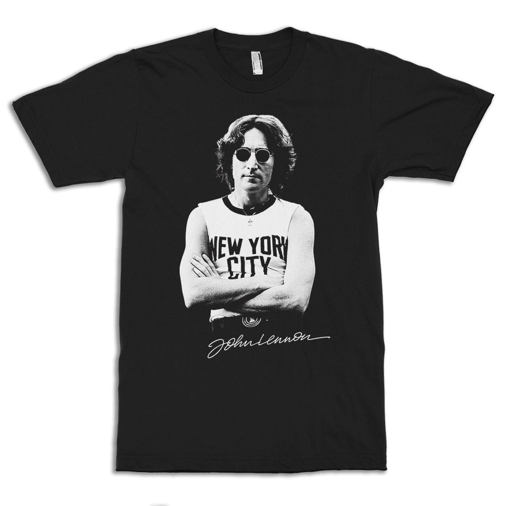 John Lennon Black T-Shirt John Lennon Black T-Shirt