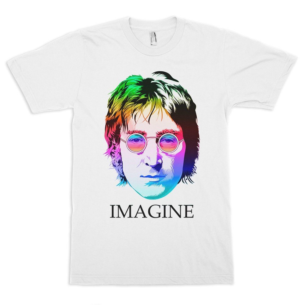 John Lennon Imagine Colorful T-Shirt John Lennon Imagine Colorful T-Shirt