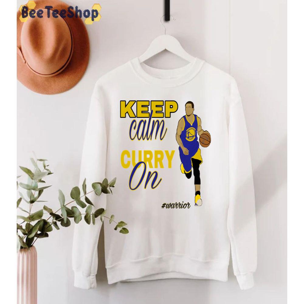 Keep Calm Curry On Golden State Warriors Basketball Unisex T-Shirt Keep Calm Curry On Golden State Warriors Basketball Unisex T-Shirt