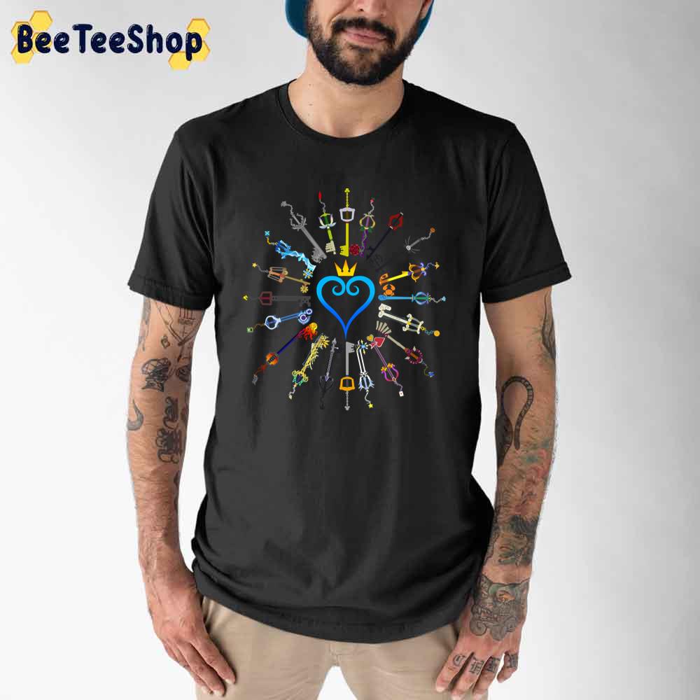 Keyblades Kingdom Hearts Game Unisex T-Shirt Keyblades Kingdom Hearts Game Unisex T-Shirt