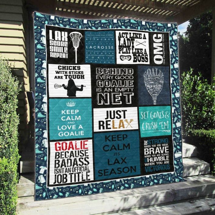 Lacrosse Keep Calm It's Lax Season Quilt Blanket Lacrosse Keep Calm It's Lax Season Quilt Blanket