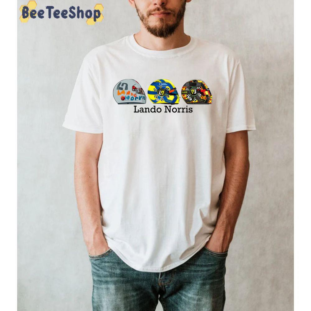 Lando Norris 2020 Helmet Designs Racing Unisex T-Shirt Lando Norris 2020 Helmet Designs Racing Unisex T-Shirt