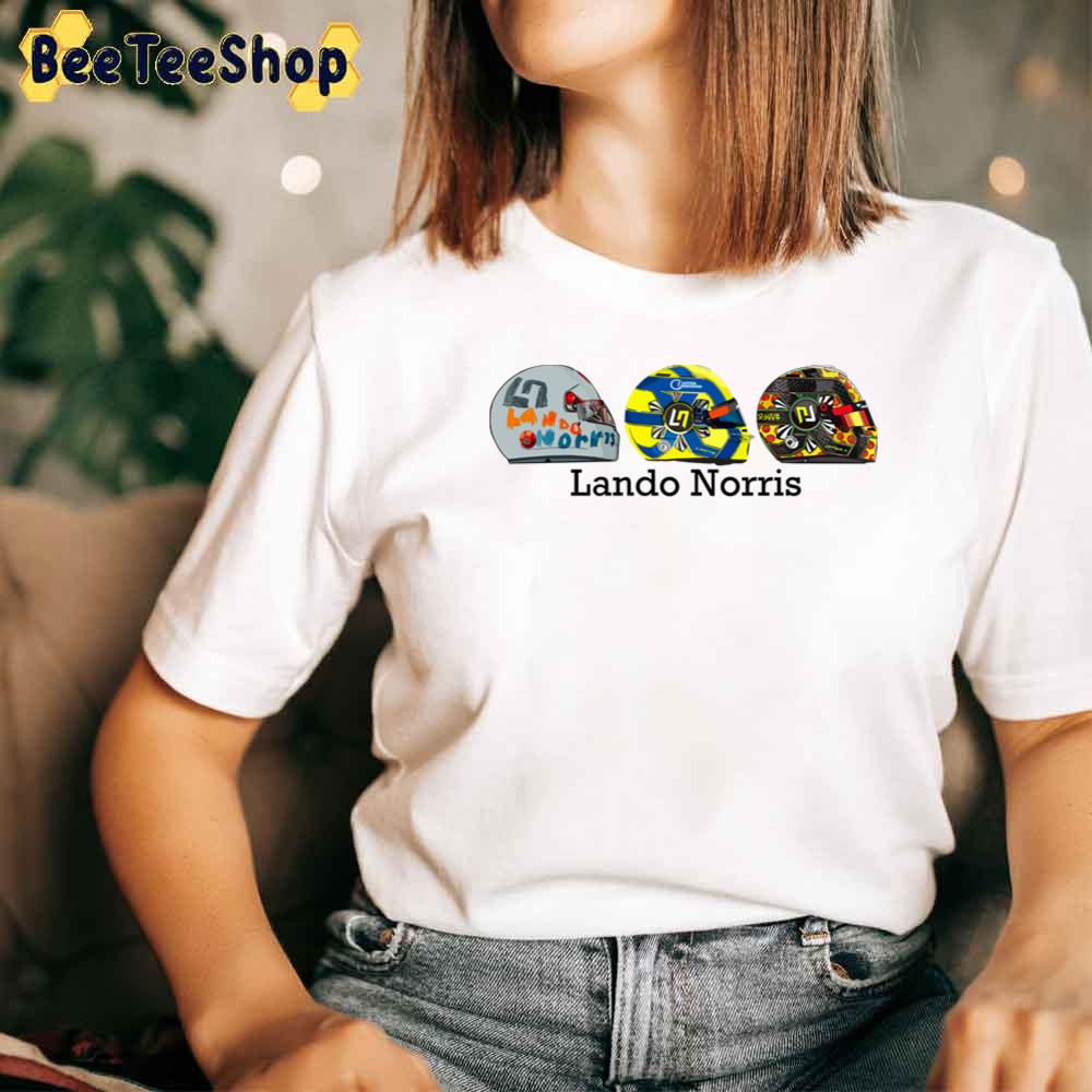 Lando Norris 2020 Helmet Designs Racing Unisex T-Shirt Lando Norris 2020 Helmet Designs Racing Unisex T-Shirt