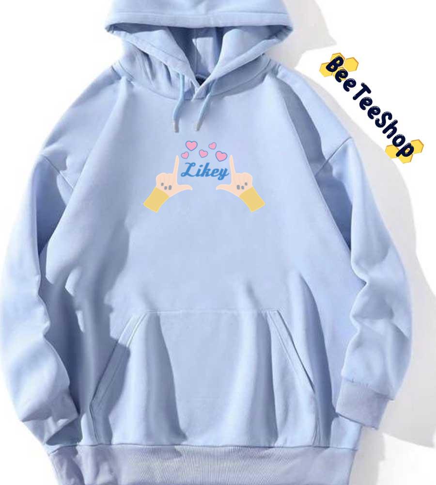 Likey Cute Song Lyrics Twice Kpop Unisex Hoodie Likey Cute Song Lyrics Twice Kpop Unisex Hoodie