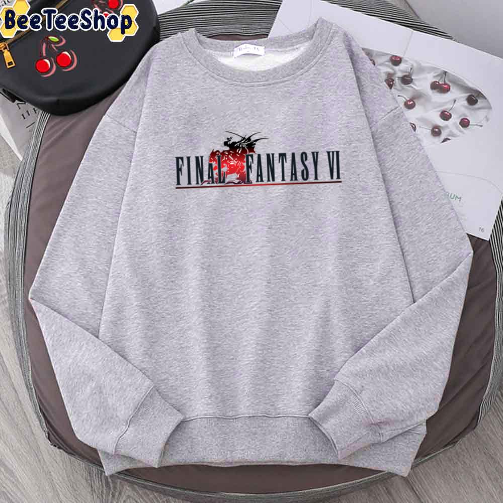 Logo Final Fantasy 6 Game unisex Hoodie Logo Final Fantasy 6 Game unisex Hoodie