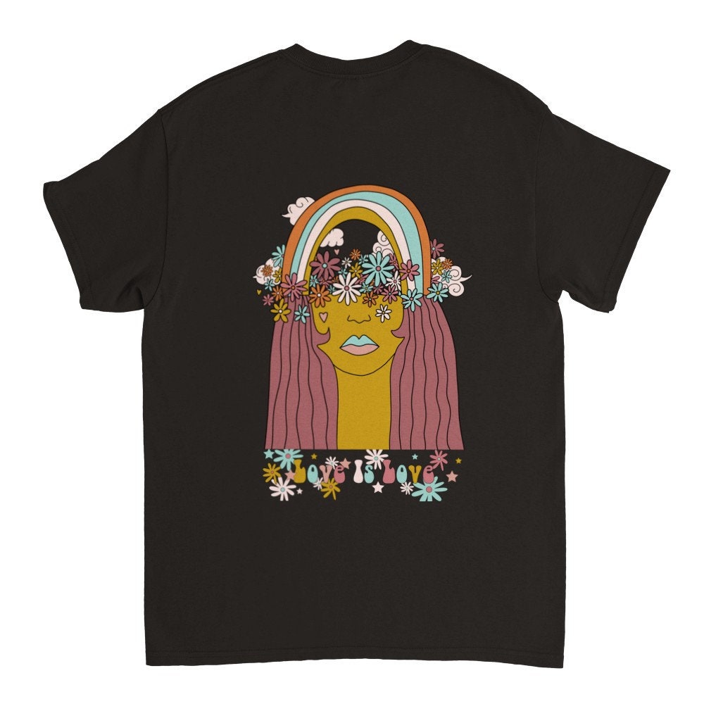 Love Is Love 1970 Hippie Retro Vintage Style Unisex T-Shirt Love Is Love 1970 Hippie Retro Vintage Style Unisex T-Shirt