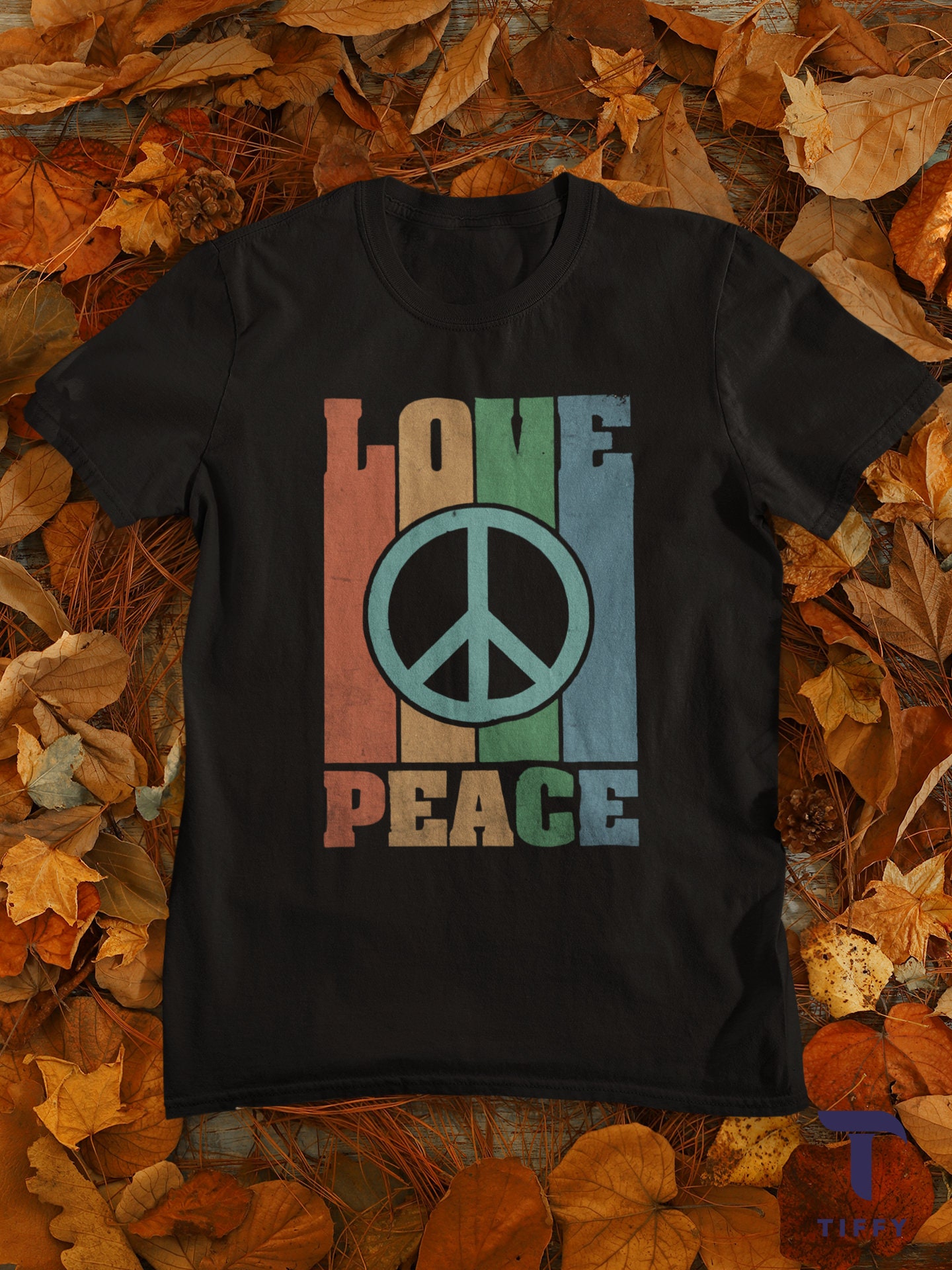 Love Peace Hippie Vintage Retro Unisex T-Shirt Love Peace Hippie Vintage Retro Unisex T-Shirt