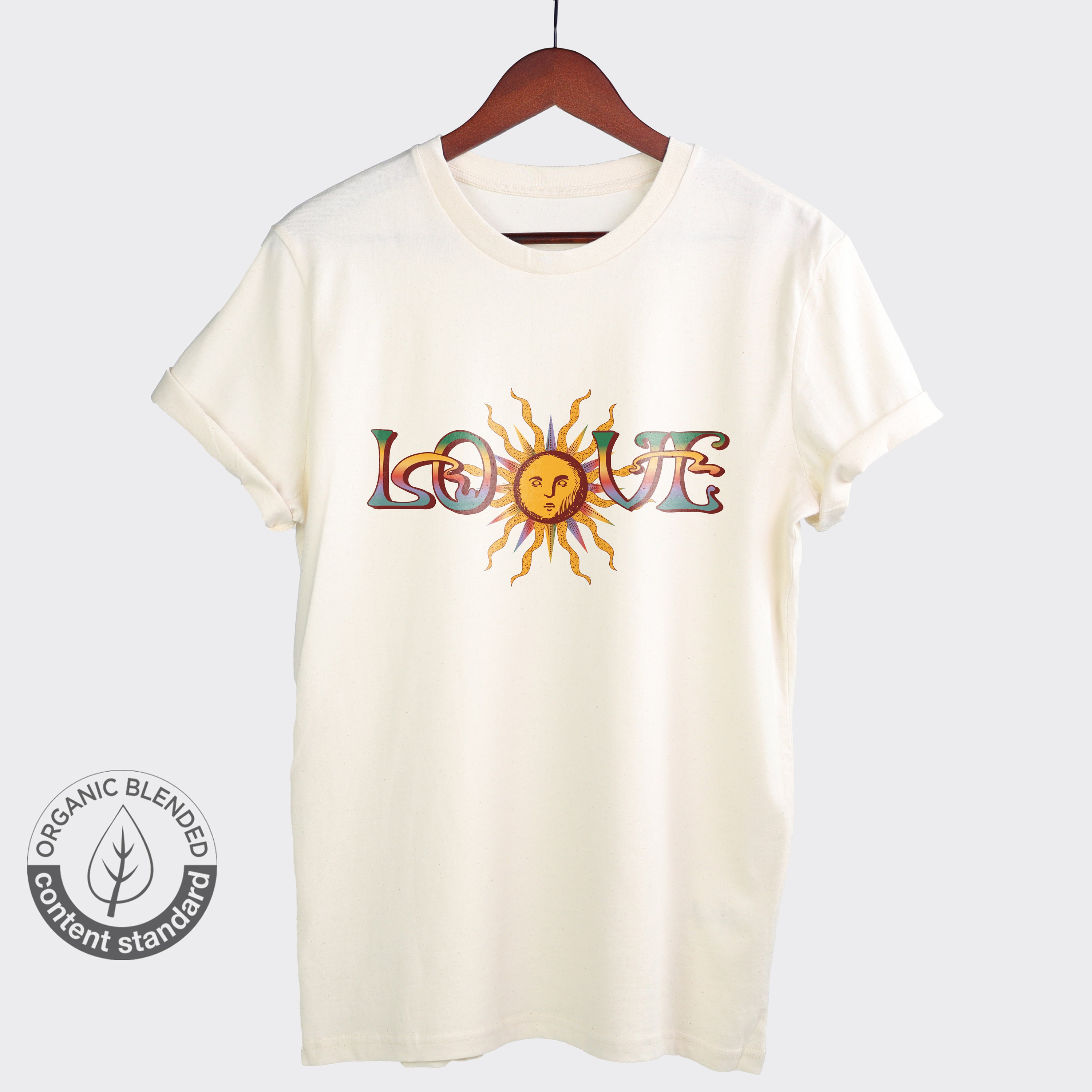 Love Through The Sun Retro Vintage Unisex T-Shirt Love Through The Sun Retro Vintage Unisex T-Shirt