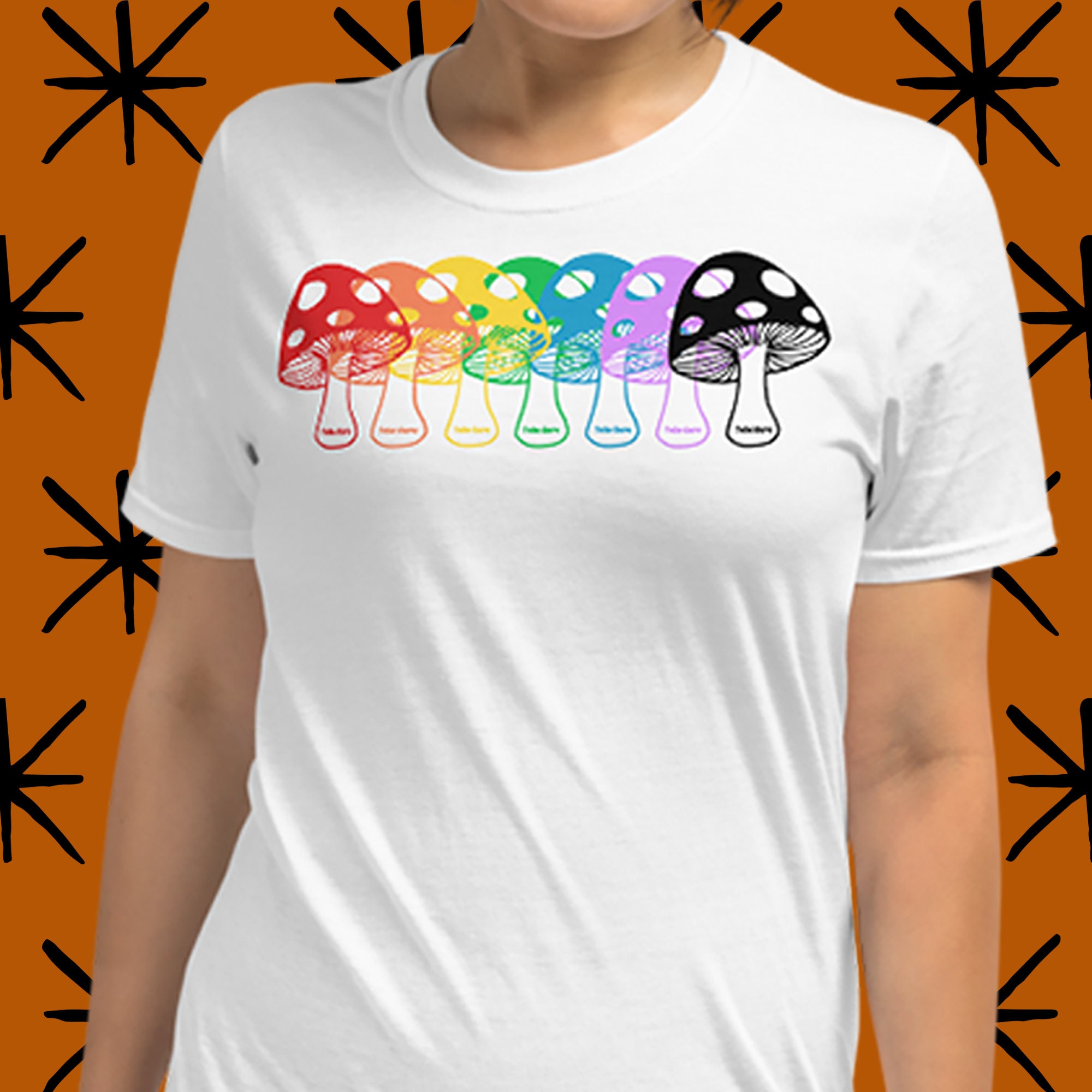 Magic Mushroom Hippie Style Unisex T-Shirt Magic Mushroom Hippie Style Unisex T-Shirt