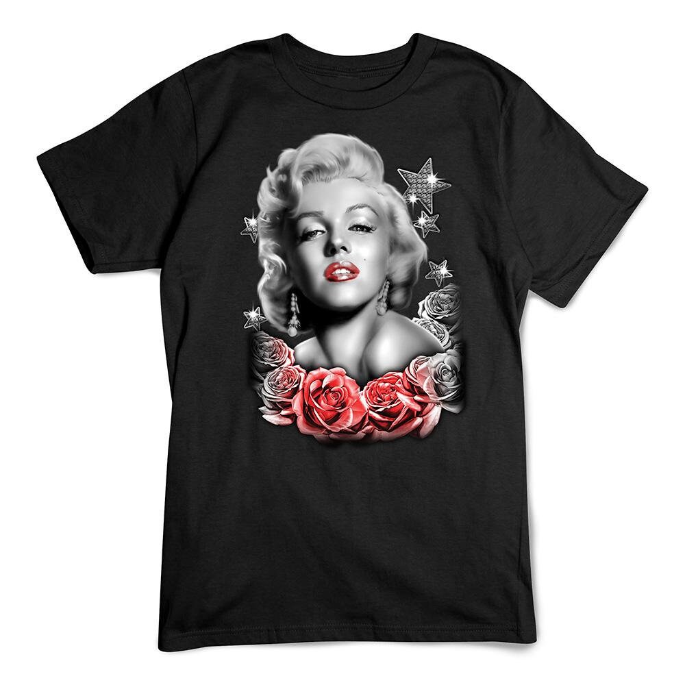 Marilyn Monroe Roses Unisex T-Shirt Marilyn Monroe Roses Unisex T-Shirt