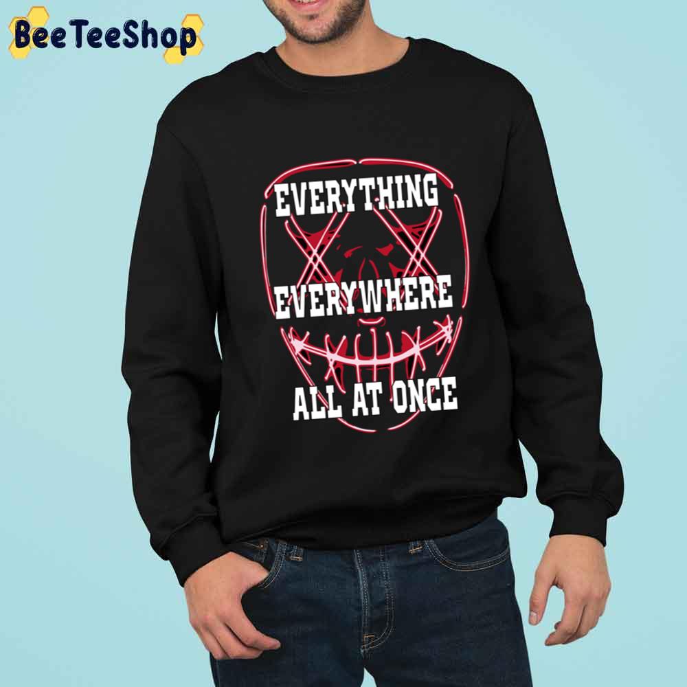 Mask Red Led Light Everything Everywhere All At Once Unisex T-Shirt Mask Red Led Light Everything Everywhere All At Once Unisex T-Shirt