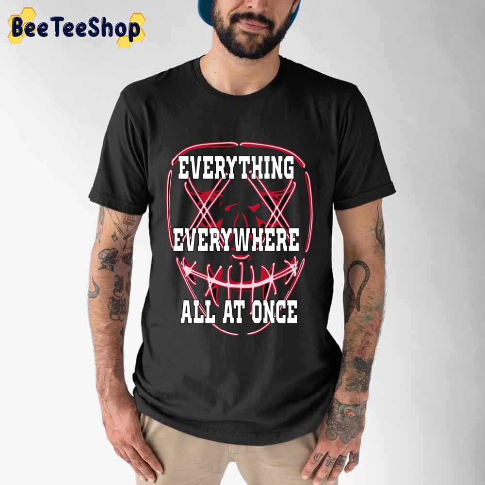 Mask Red Led Light Everything Everywhere All At Once Unisex T-Shirt Mask Red Led Light Everything Everywhere All At Once Unisex T-Shirt