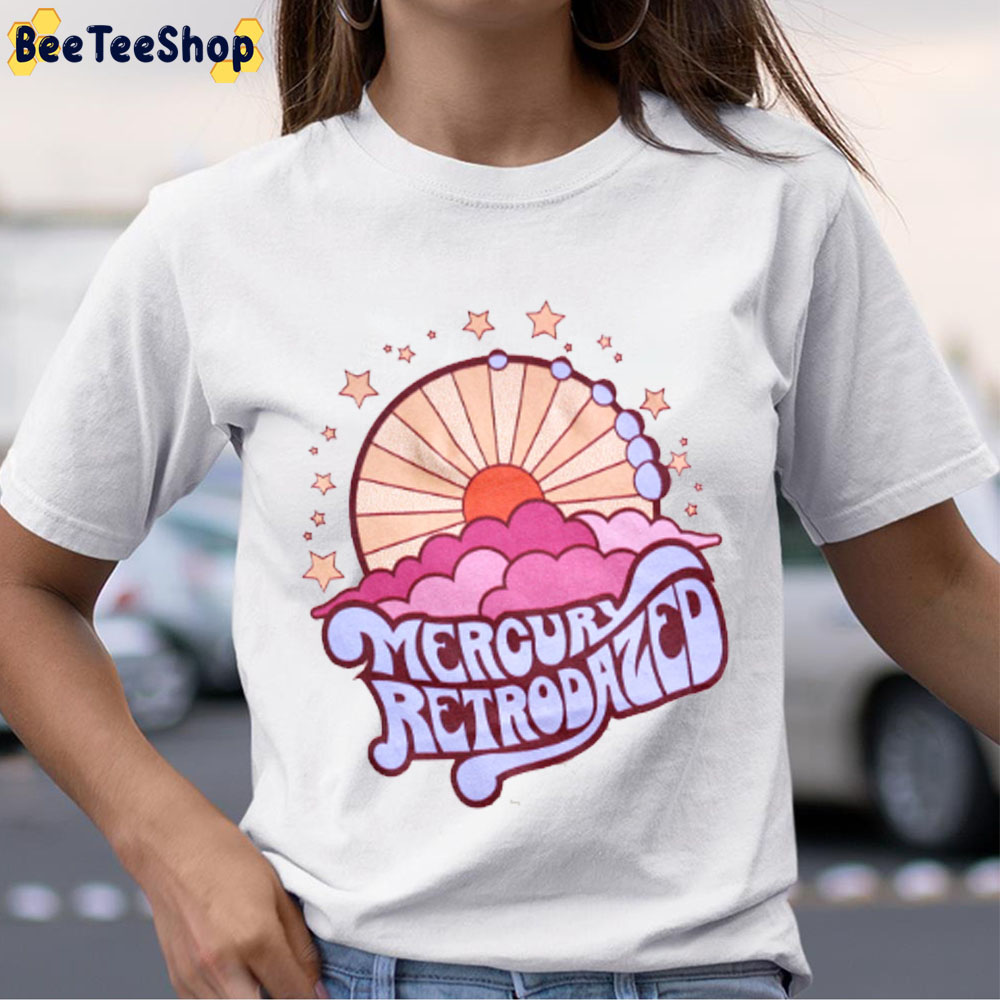 Mercury Retrodazed Vintage Style 70s Hippie Unisex T-Shirt Mercury Retrodazed Vintage Style 70s Hippie Unisex T-Shirt