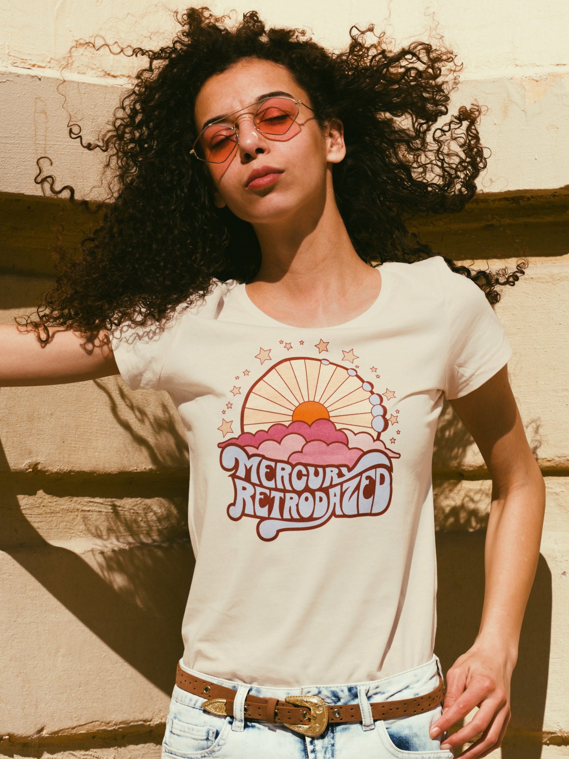 Mercury Retrodazed Vintage Style 70s Hippie Unisex T-Shirt Mercury Retrodazed Vintage Style 70s Hippie Unisex T-Shirt