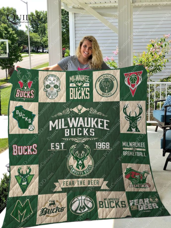 Milwaukee Bucks Quilt Blanket Milwaukee Bucks Quilt Blanket