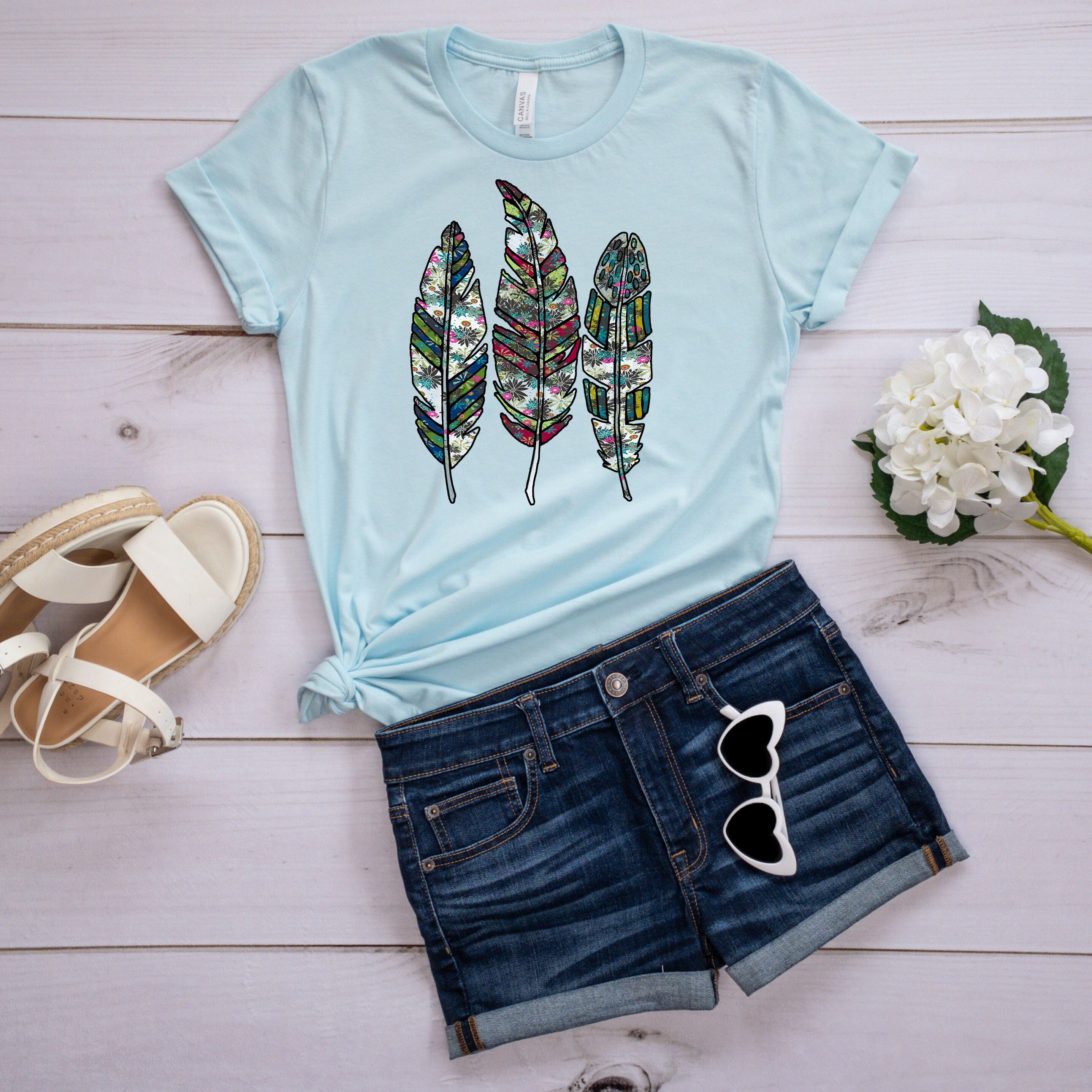Native American Indian Feathers Unisex T-Shirt Native American Indian Feathers Unisex T-Shirt
