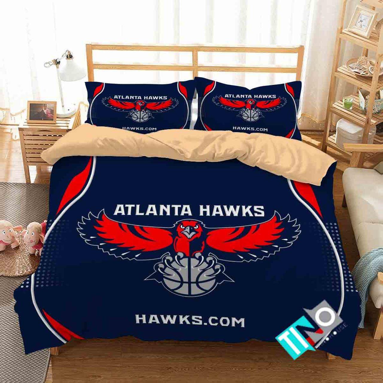 NBA Atlanta Hawks Logo Bedding Set NBA Atlanta Hawks Logo Bedding Set