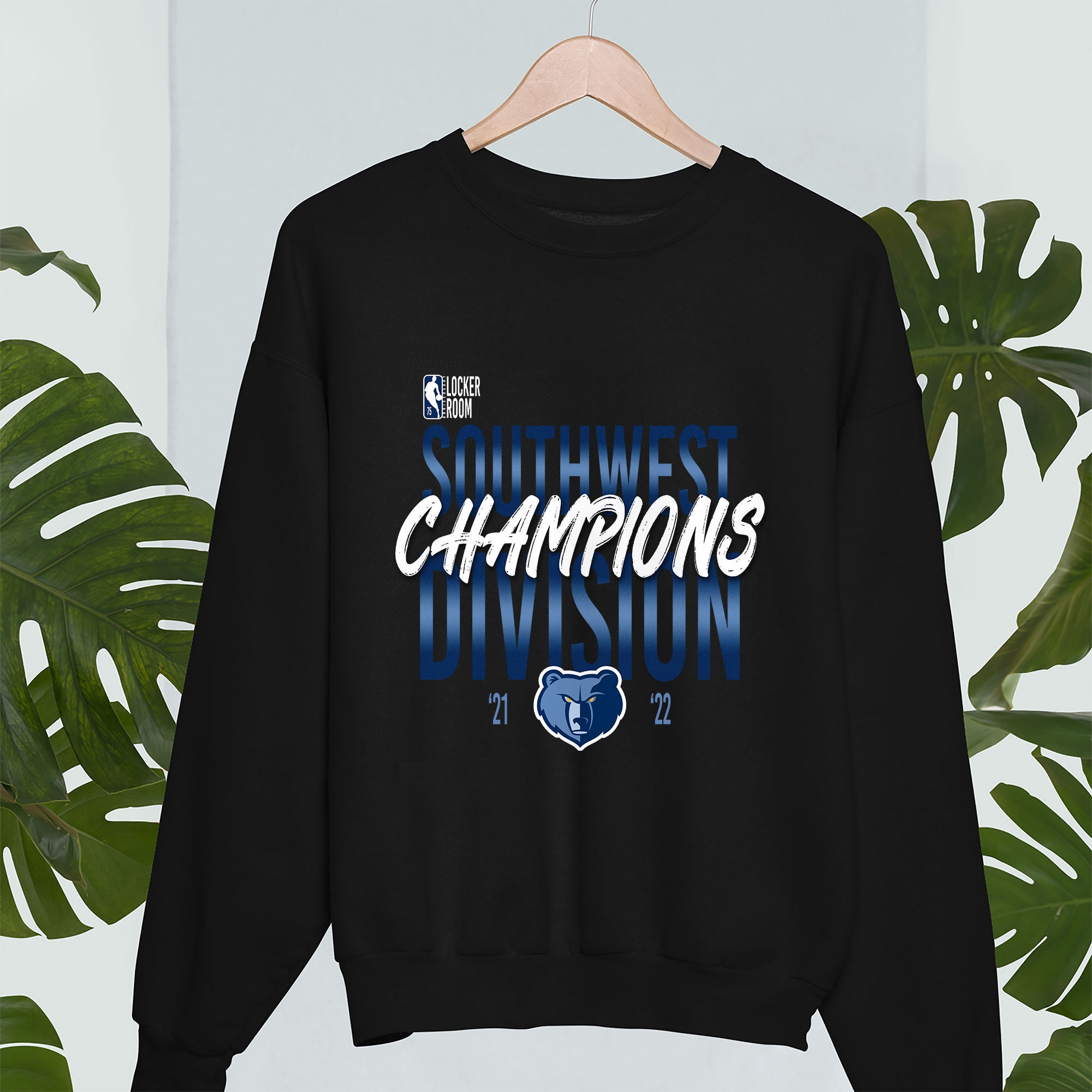 Nba Basketball Sports Cute Memphis Grizzlies Locker Room Southwest Division Champions '21 '22 Unisex Sweatshirt Nba Basketball Sports Cute Memphis Grizzlies Locker Room Southwest Division Champions '21 '22 Unisex Sweatshirt
