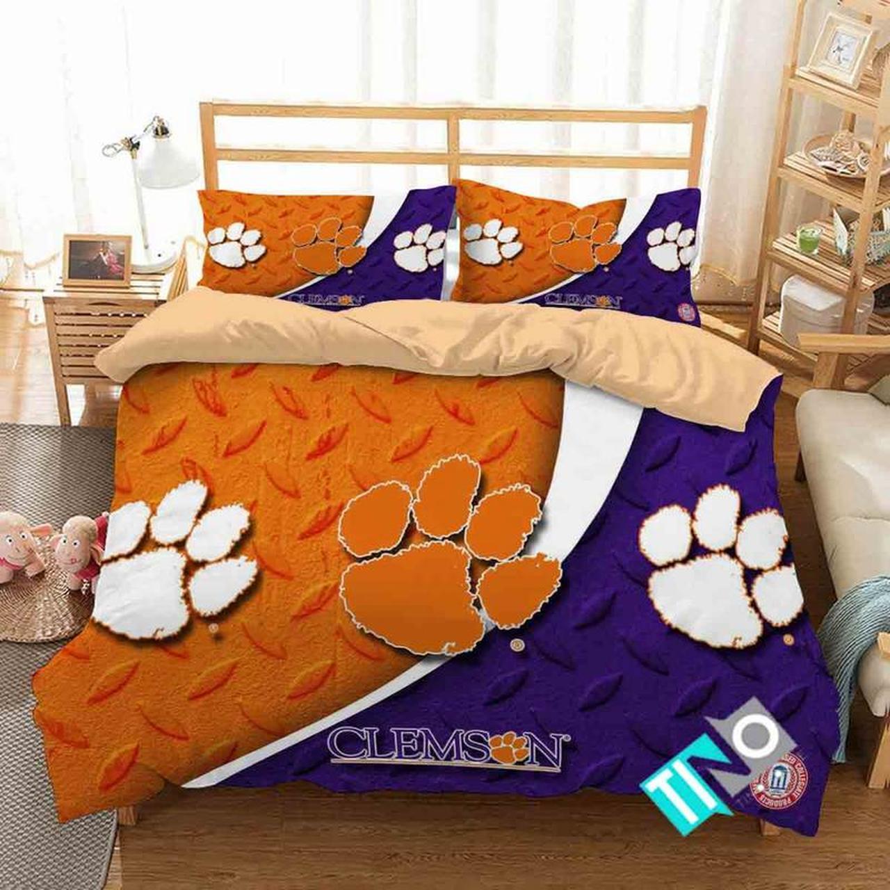 NCAA Clemson Tigers Logo N Bedding Sets NCAA Clemson Tigers Logo N Bedding Sets