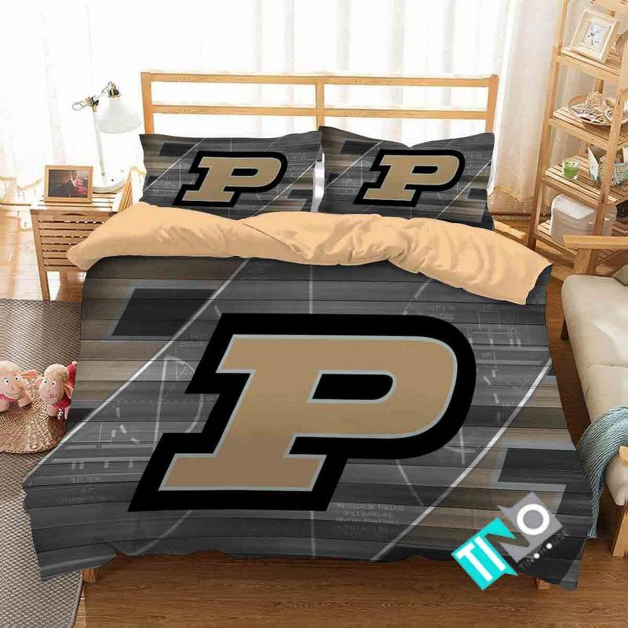 NCAA Purdue Boilermakers Logo Bedding Sets NCAA Purdue Boilermakers Logo Bedding Sets