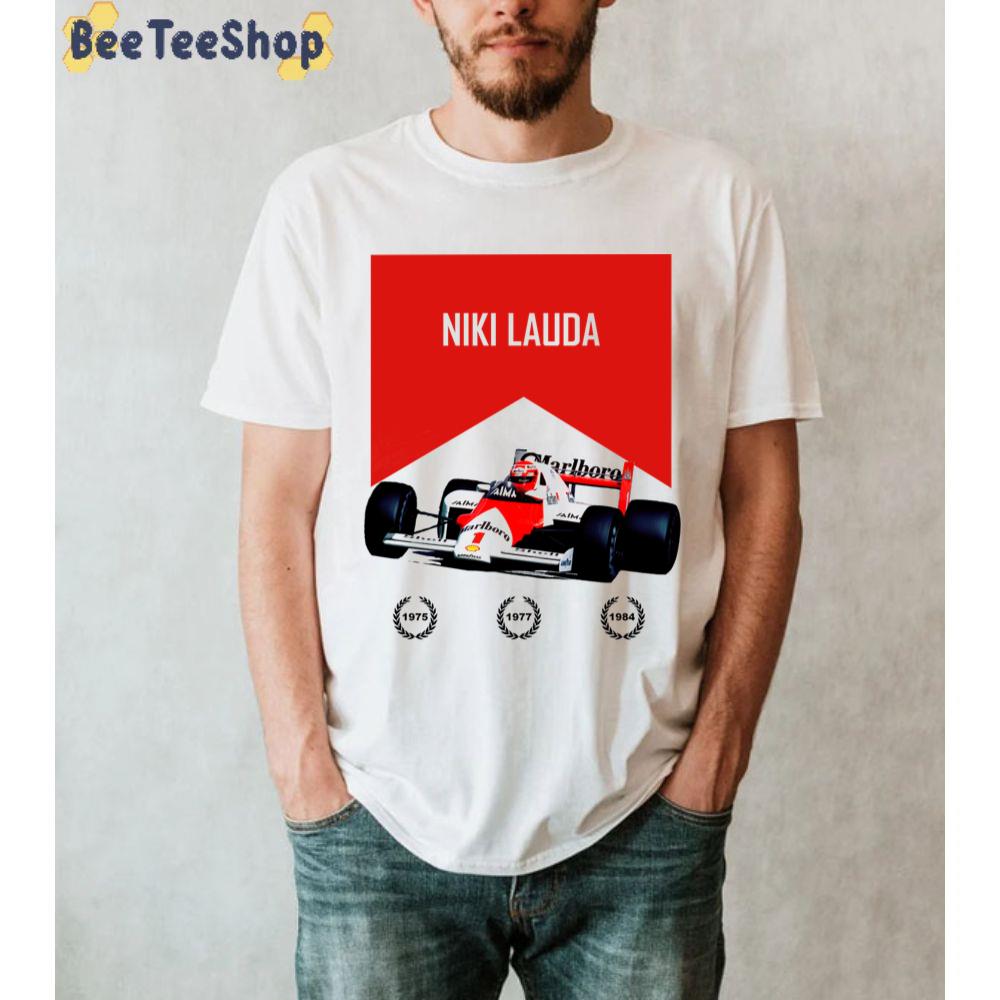 Niki Lauda Mclaren Mp42 B Racing Unisex T-Shirt Niki Lauda Mclaren Mp42 B Racing Unisex T-Shirt