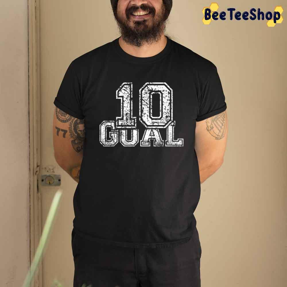 No 10 White Style Vintage Lionel Messi Football Unisex T-Shirt No 10 White Style Vintage Lionel Messi Football Unisex T-Shirt