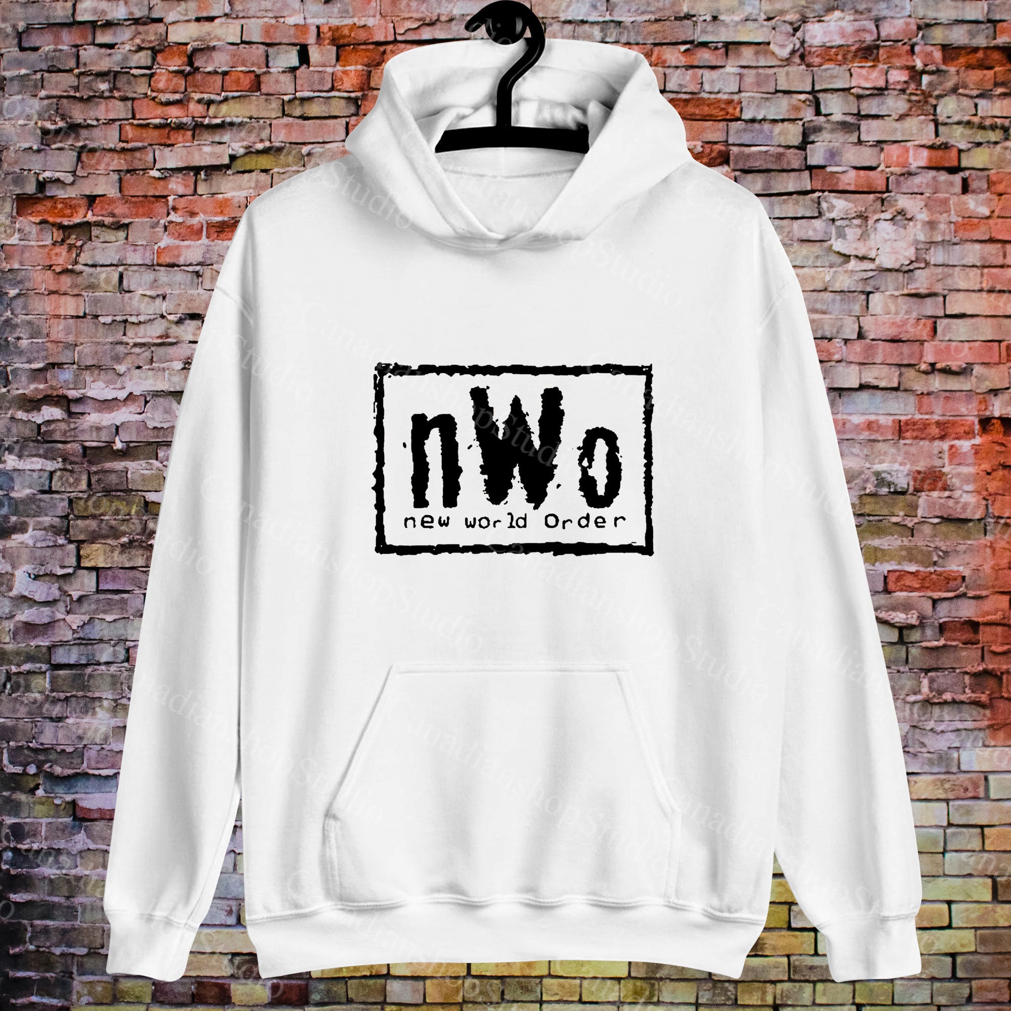 Nwo New World Order Red Logo Unisex Hoodie Nwo New World Order Red Logo Unisex Hoodie