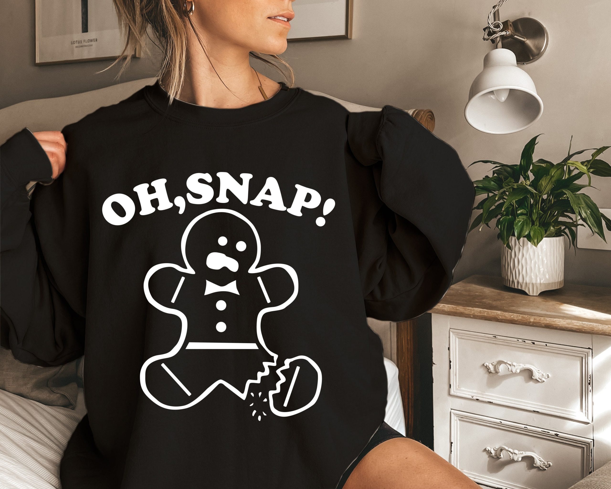 Oh Snap Funny Thanksgiving Gingerbread Man Unisex Sweatshirt Oh Snap Funny Thanksgiving Gingerbread Man Unisex Sweatshirt