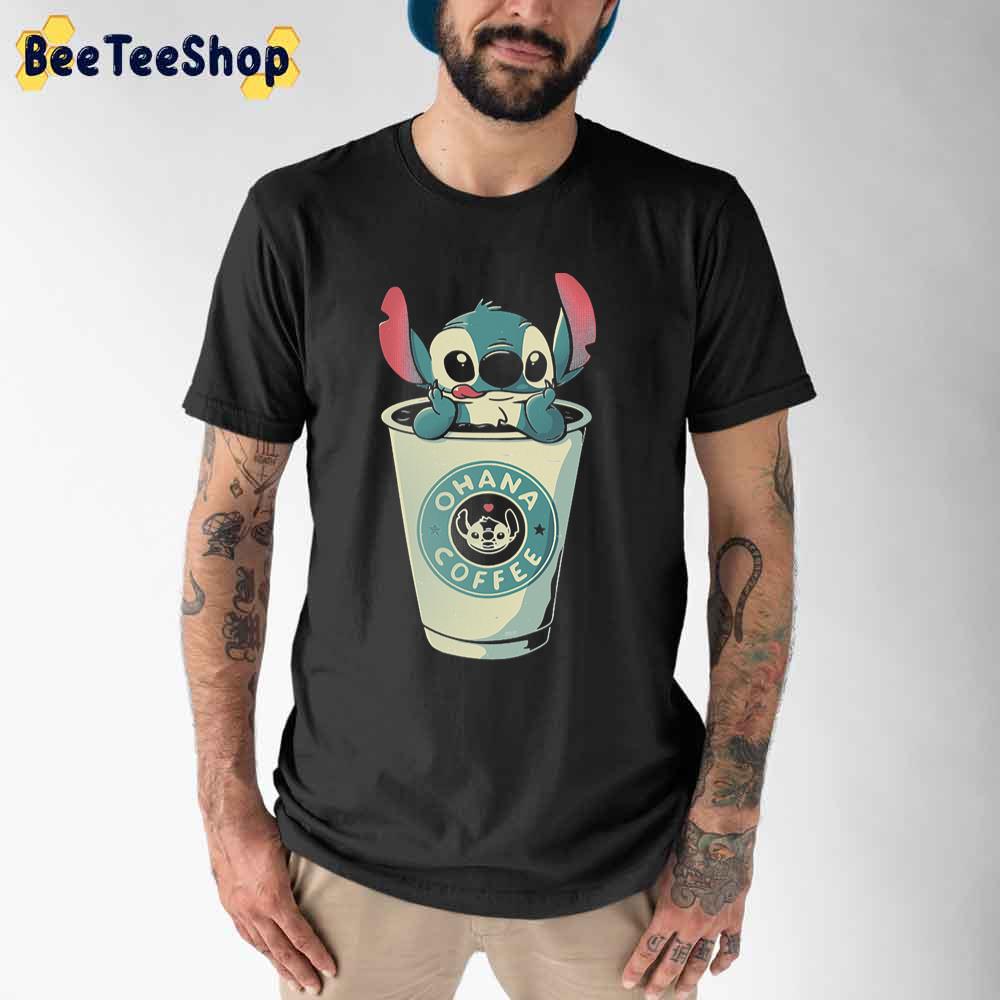 Ohana Coffee Cute Stitch Unisex T-Shirt Ohana Coffee Cute Stitch Unisex T-Shirt