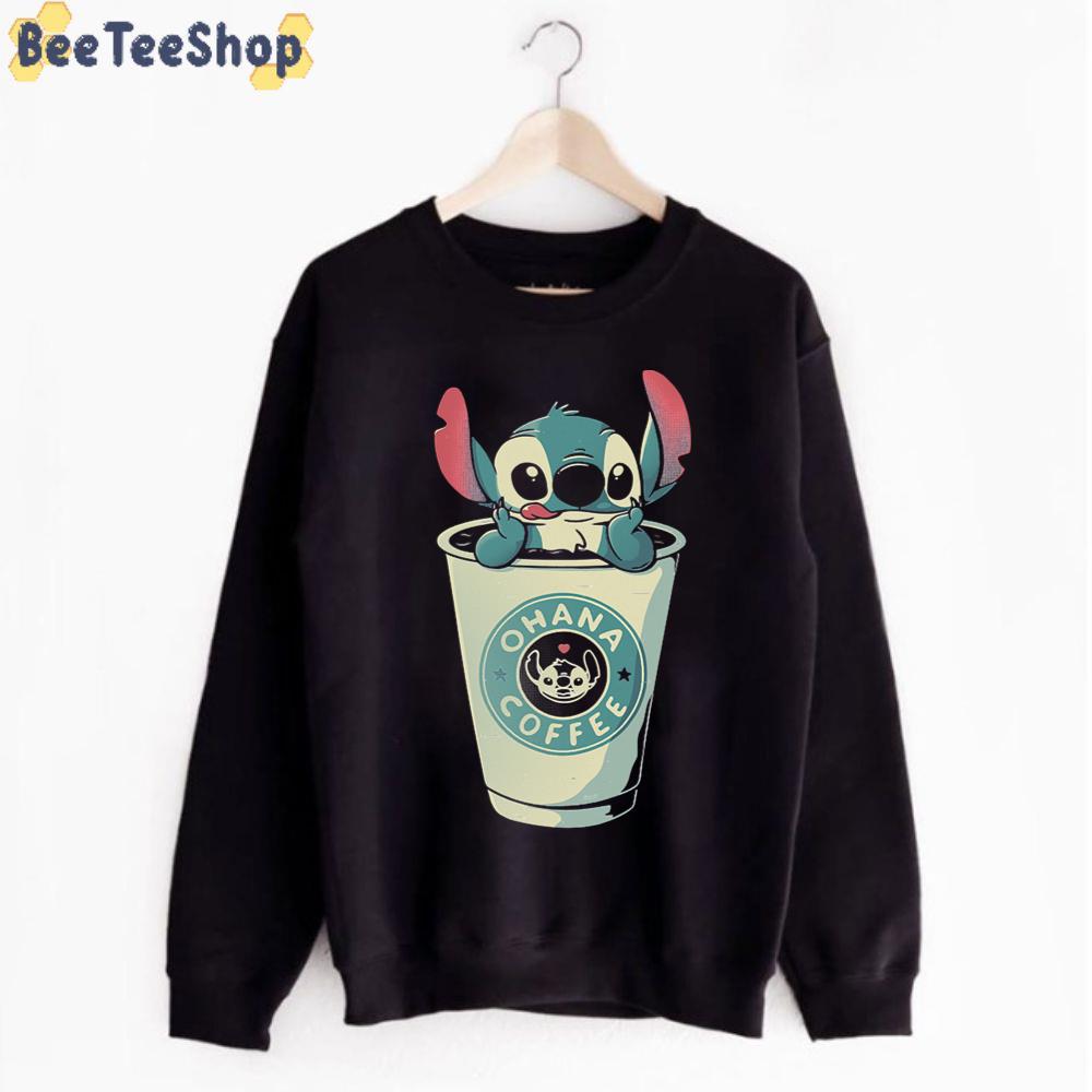Ohana Coffee Cute Stitch Unisex T-Shirt Ohana Coffee Cute Stitch Unisex T-Shirt