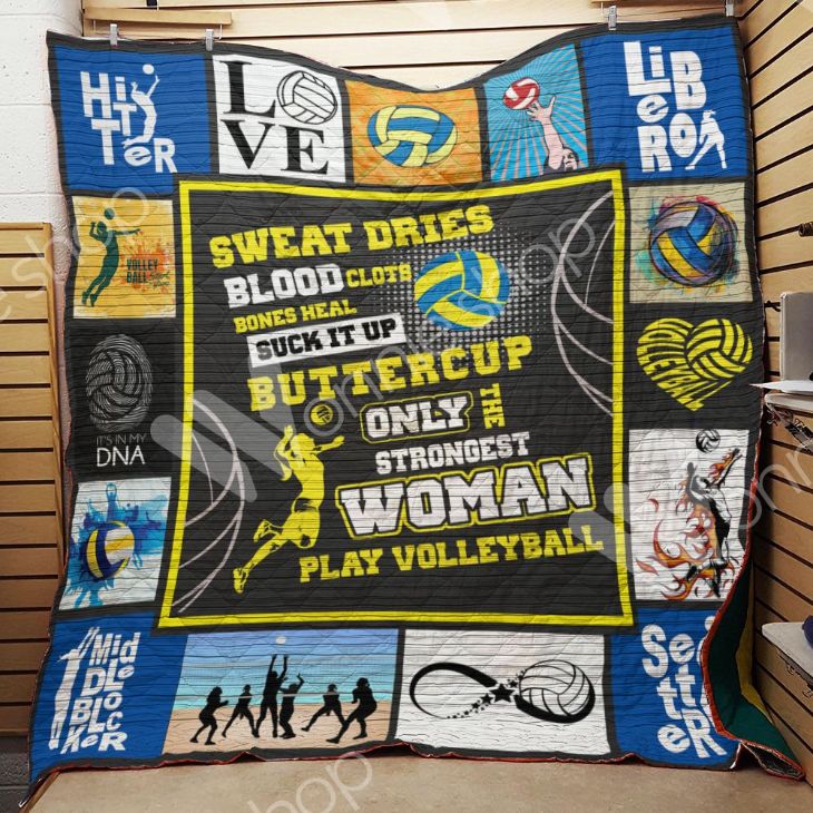 Only The Strongest Woman Play Volleyball Quilt Blanket Only The Strongest Woman Play Volleyball Quilt Blanket