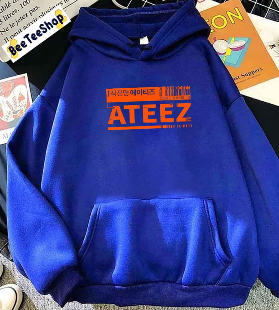 Orange Code Design Ateez Kpop Unisex Hoodie Orange Code Design Ateez Kpop Unisex Hoodie