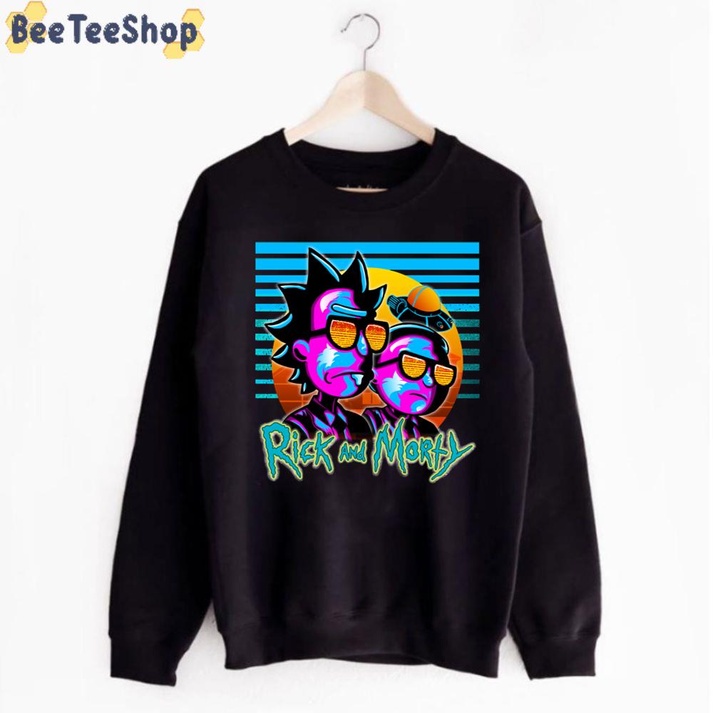 Outrun Style Rick And Morty unisex T-Shirt Outrun Style Rick And Morty unisex T-Shirt