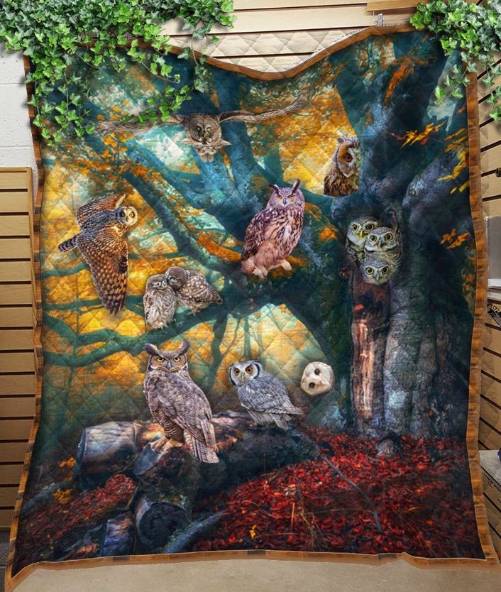 Owl Quilt Custom Blanket Owl Quilt Custom Blanket