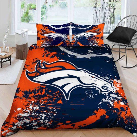 Painting Style Denver Broncos Bedding Set Painting Style Denver Broncos Bedding Set