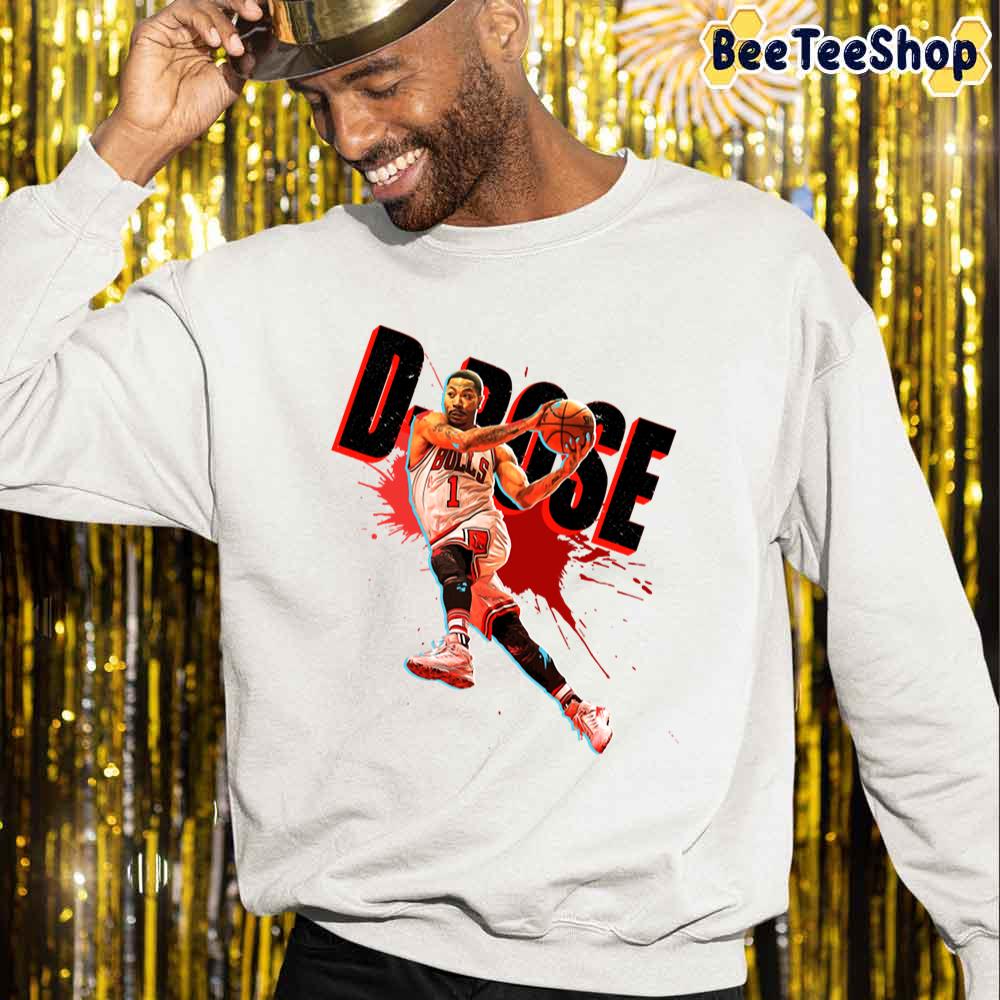 Painting Style Derrick Rose Basketball Sport Unisex Sweatshirt Painting Style Derrick Rose Basketball Sport Unisex Sweatshirt