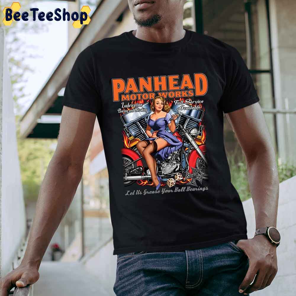 Panhead Motor Works Sexy Girl Unisex T-Shirt Panhead Motor Works Sexy Girl Unisex T-Shirt