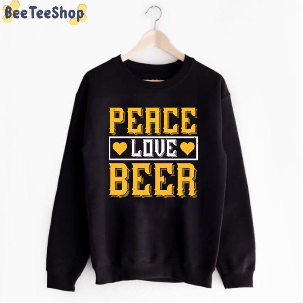 Peace Love Beer International Beer Day Unisex T-Shirt Peace Love Beer International Beer Day Unisex T-Shirt