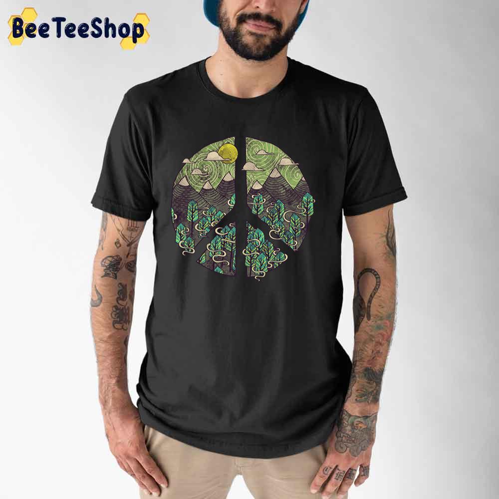 Peaceful Landscape Hippie Day Unisex T-Shirt Peaceful Landscape Hippie Day Unisex T-Shirt