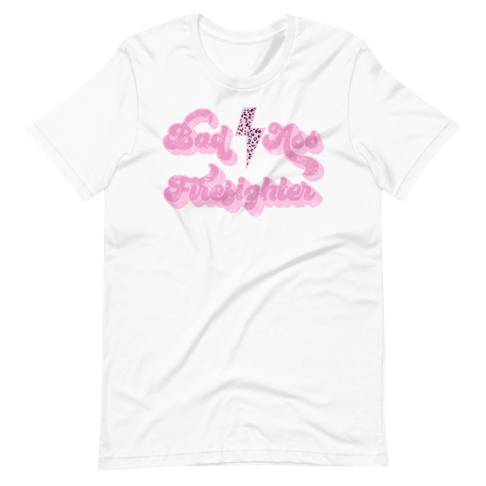 Pink Style Distressed Badass Firefighter Day Unisex T-Shirt Pink Style Distressed Badass Firefighter Day Unisex T-Shirt