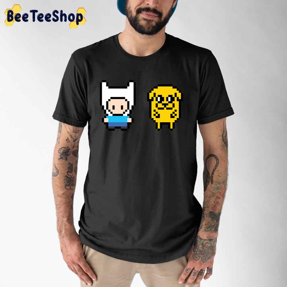 Pixel Art Finn And Jake Adventure Time Unisex T-Shirt Pixel Art Finn And Jake Adventure Time Unisex T-Shirt