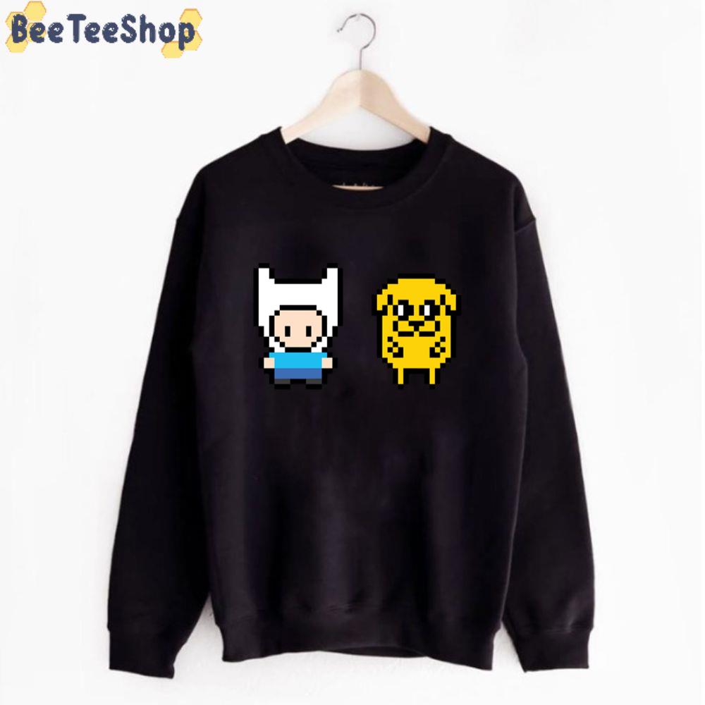 Pixel Art Finn And Jake Adventure Time Unisex T-Shirt Pixel Art Finn And Jake Adventure Time Unisex T-Shirt