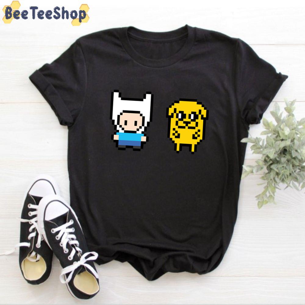 Pixel Art Finn And Jake Adventure Time Unisex T-Shirt Pixel Art Finn And Jake Adventure Time Unisex T-Shirt