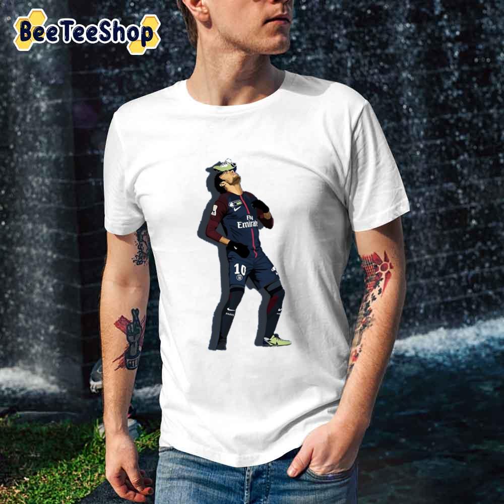 Playing With His Shose Neymar Football Unisex T-Shirt Playing With His Shose Neymar Football Unisex T-Shirt