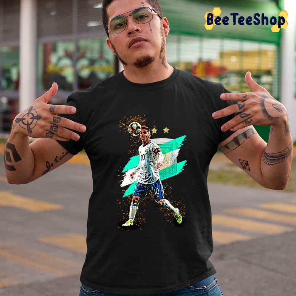 Playing With Soccer Ball Lionel Messi Football Unisex T-Shirt Playing With Soccer Ball Lionel Messi Football Unisex T-Shirt