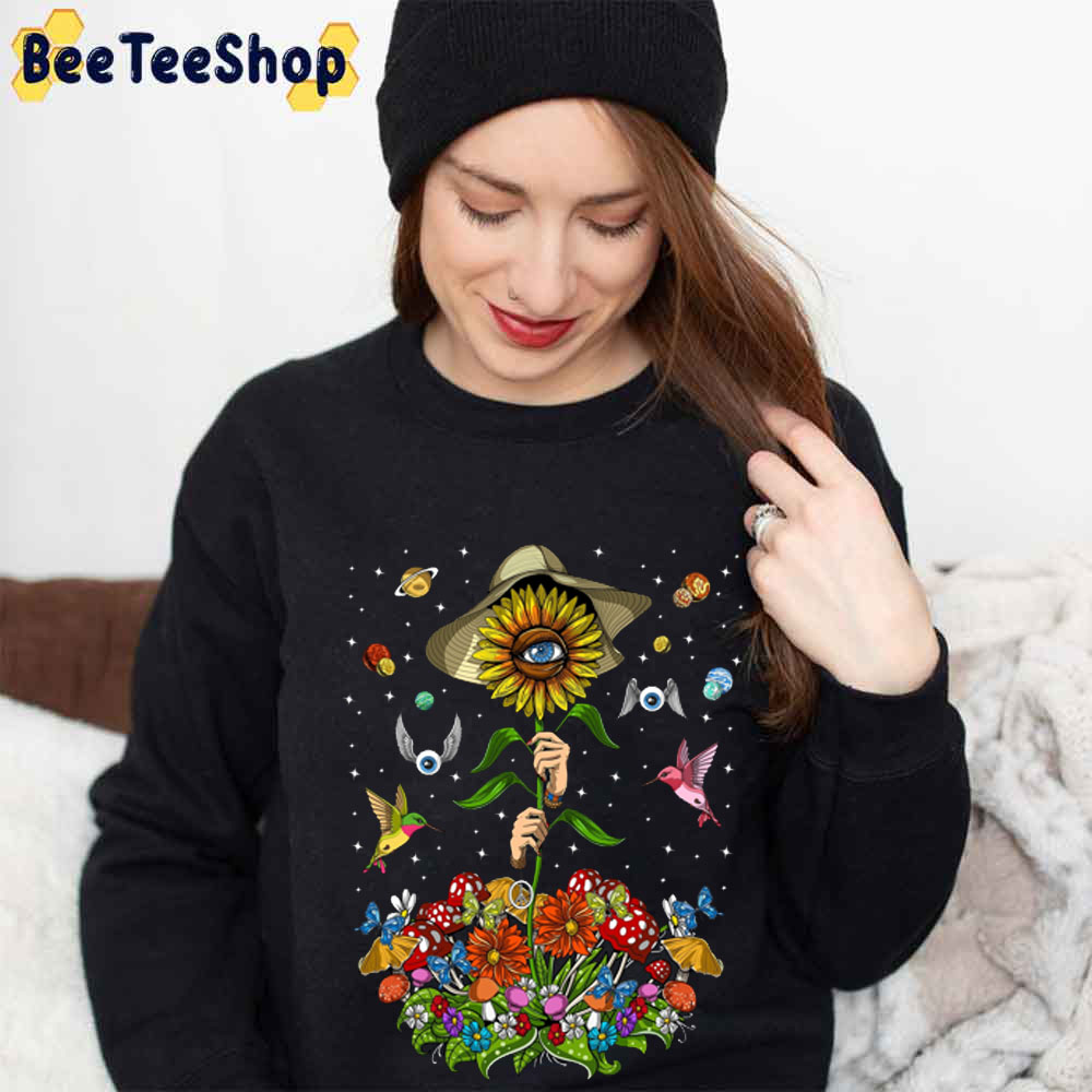 Psychedelic Hippie Sunflower Unisex Sweatshirt Psychedelic Hippie Sunflower Unisex Sweatshirt