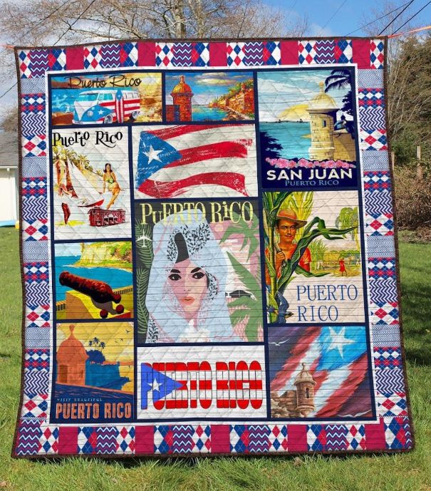 Puerto Rico Quilt Blanket Puerto Rico Quilt Blanket