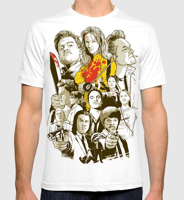 Quentin Tarantino Movies Art T-Shirt Quentin Tarantino Movies Art T-Shirt