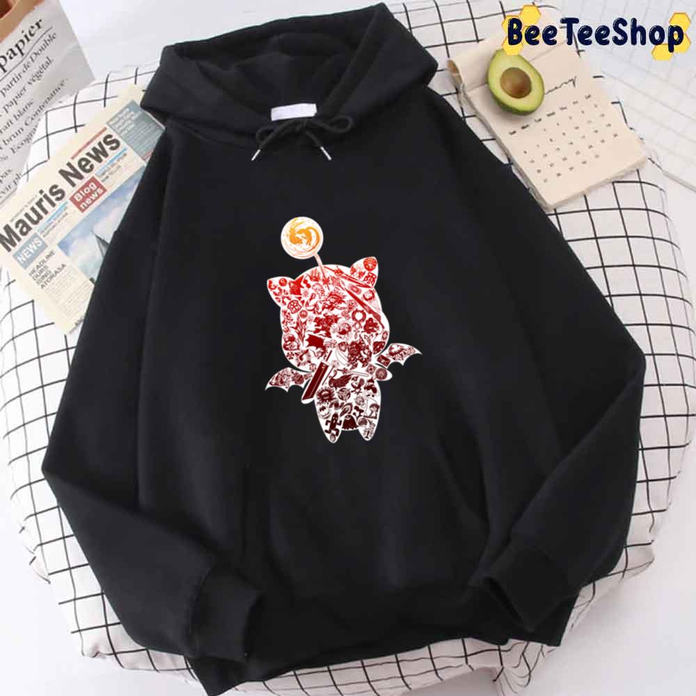 Red Style Moogle Verse Final Fantasy Game unisex Hoodie Red Style Moogle Verse Final Fantasy Game unisex Hoodie